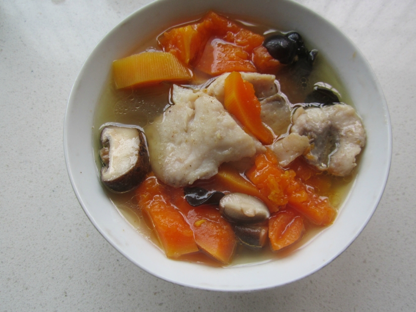 木瓜香菇鱼片汤