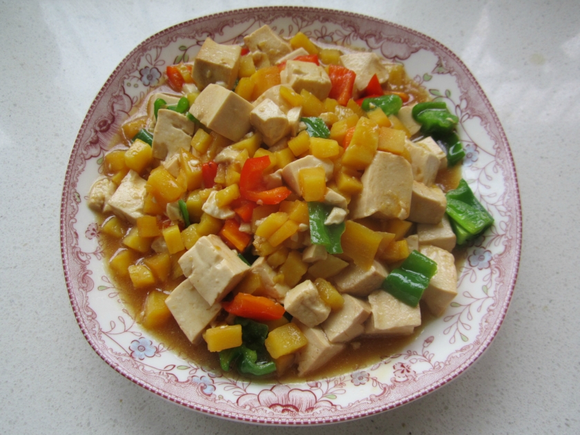 红薯丁豆腐