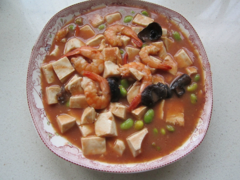番茄豆腐虾仁