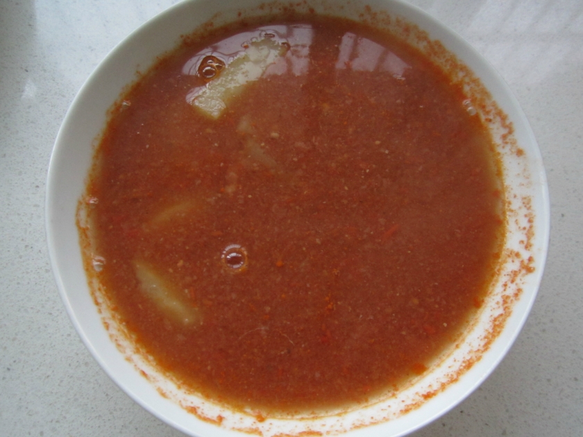 番茄土豆牛肉末汤