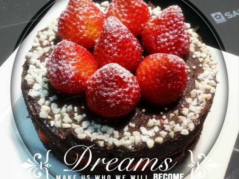草莓巧克力蛋糕 <电锅版>