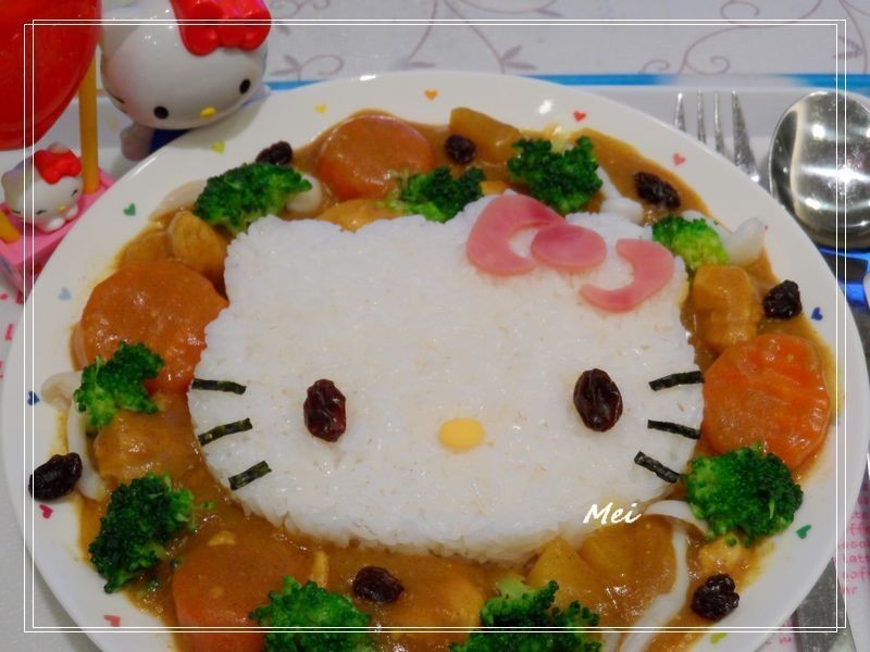 Hello Kitty咖哩鸡饭饭