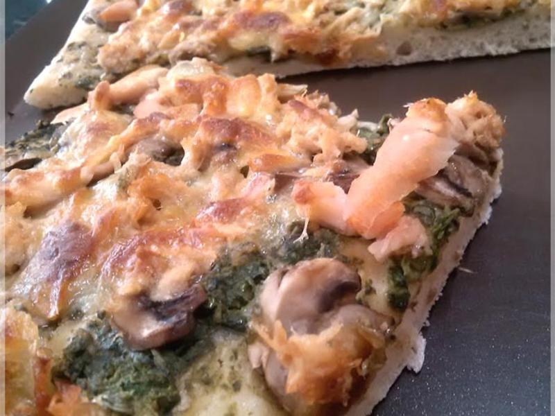 青酱海陆披萨（松软饼皮。免揉。低温发酵）