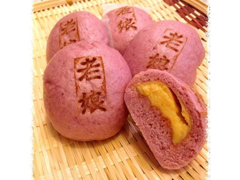 紫薯奶黄小馒头