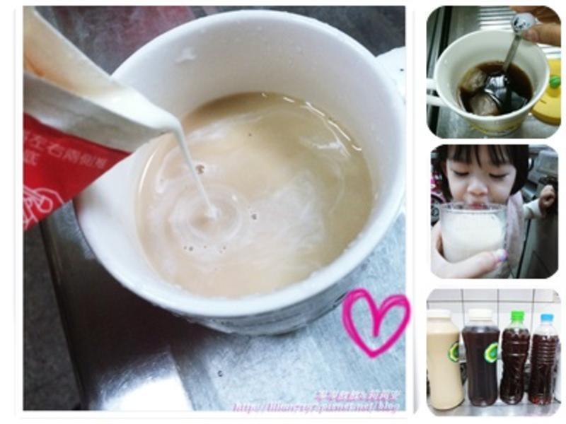 自制『鲜奶茶』（排骨红茶+高大鲜奶）