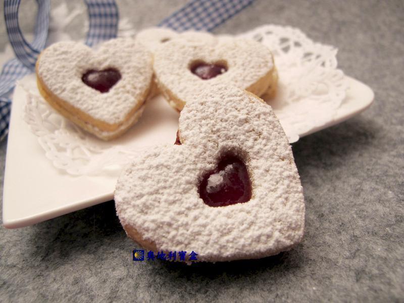 榛果心形饼干－奥地利圣诞节传统美食