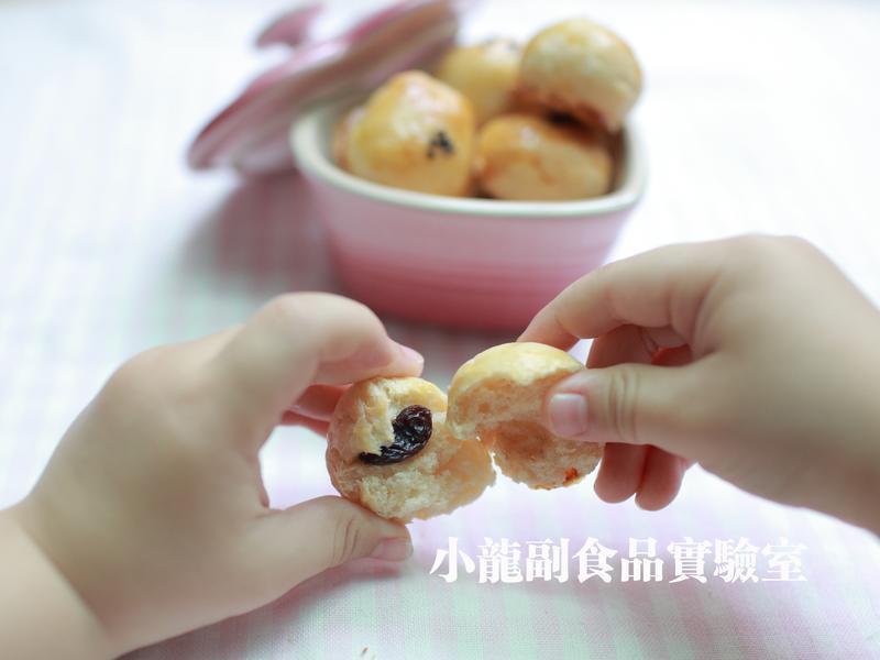 宝宝食谱【养乐多葡萄干一口面包】