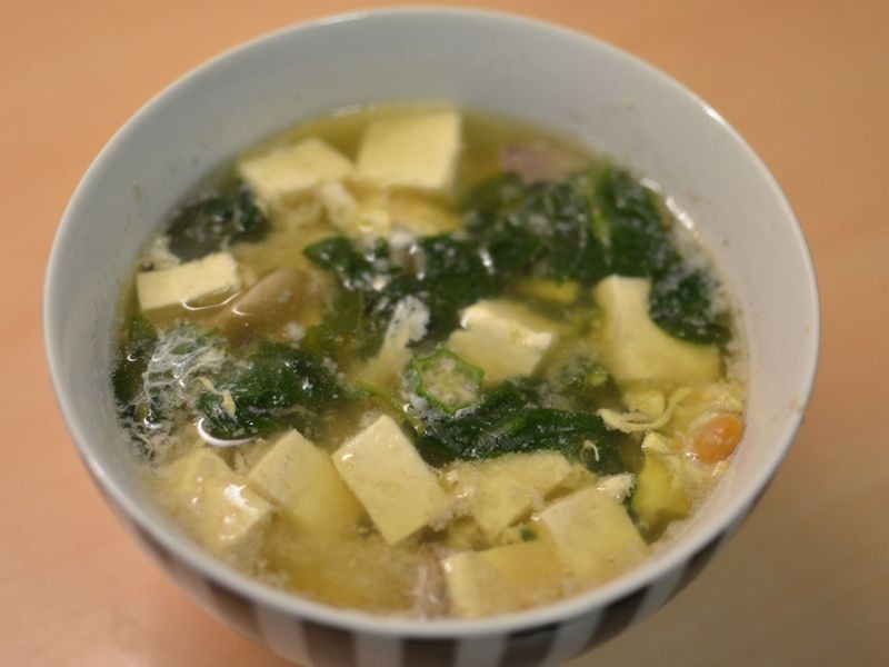  菠菜杏鲍菇味噌汤