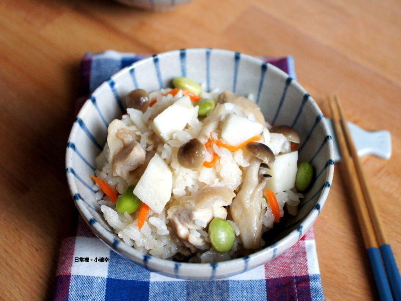 夏日绿竹笋鸡肉炊饭