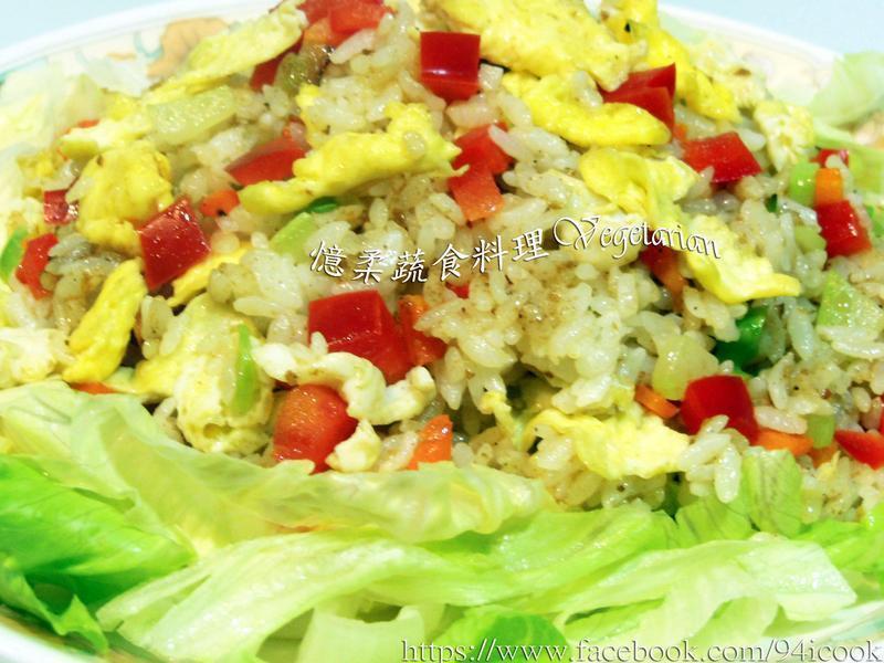 ♥忆柔蔬食♥惜福青花菜心炒饭~可素食