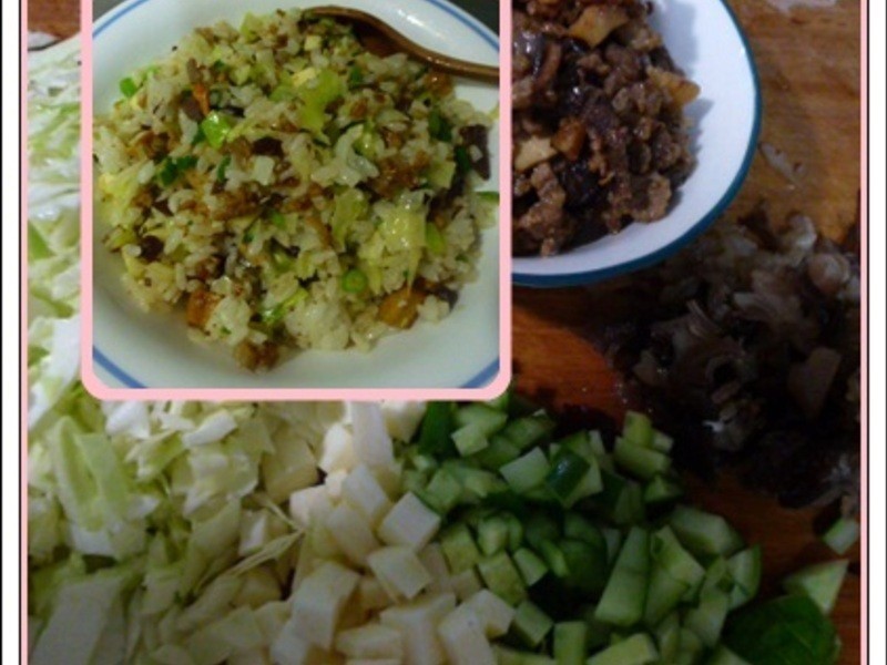 黄金炒饭~姜黄菜圃蔬食饭