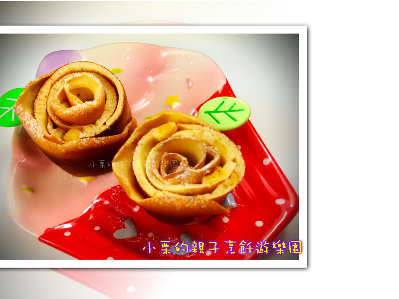 玫瑰花松饼