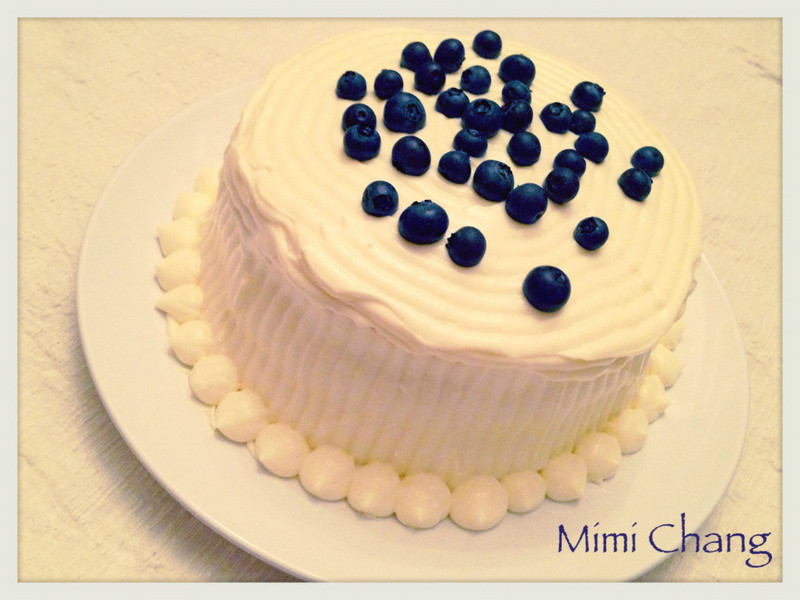 Mimi♥柠檬蓝莓乳酪起司蛋糕