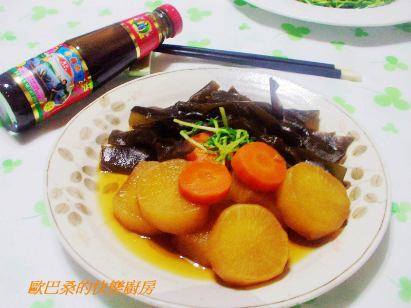 【李锦记旧庄特级蚝油~125周年】蠔香昆布结萝卜煮
