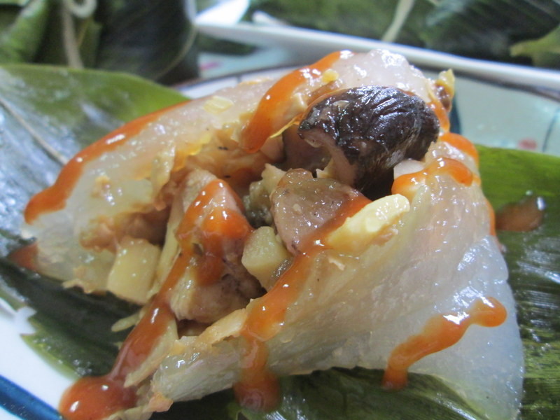 水晶(西谷米)鸡肉粽