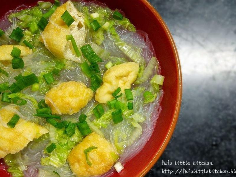 素食系列 - 油豆腐粉丝汤