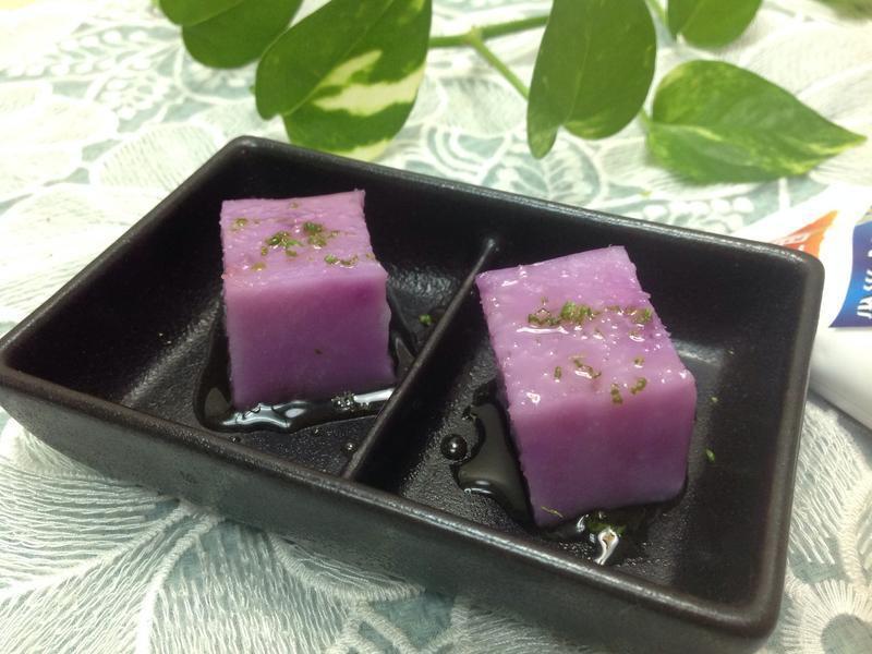 蔓越莓紫山药糕（鹰牌炼乳）