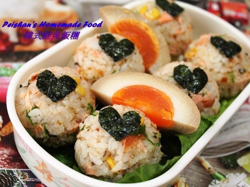 韩式鲑鱼饭团