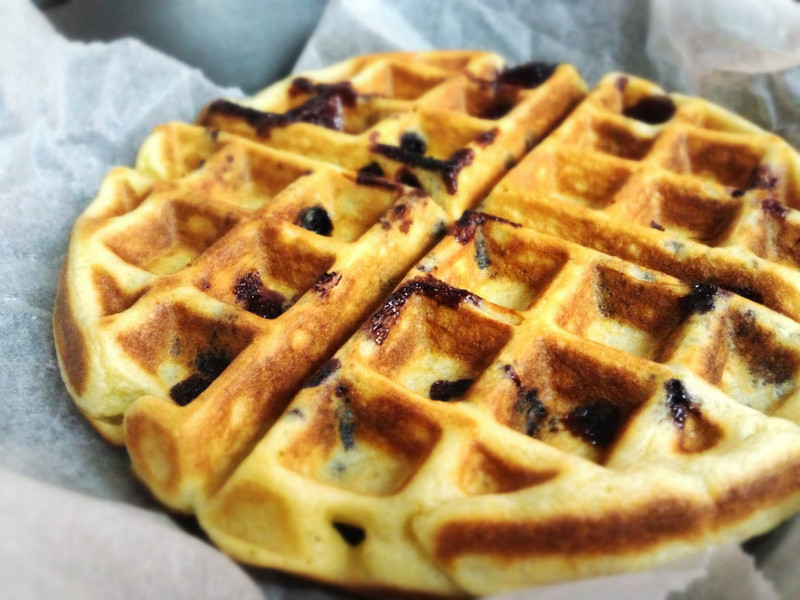 柠檬蓝莓松饼 Lemon Blueberry Waffle