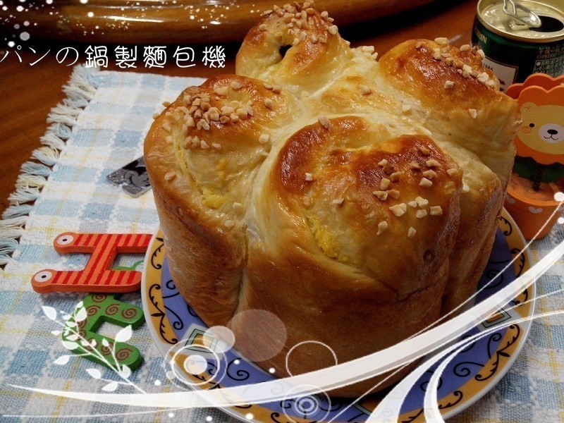 葡萄奶酥面包-パンの锅（胖锅）制面包机