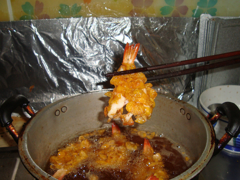玉米脆片炸虾
