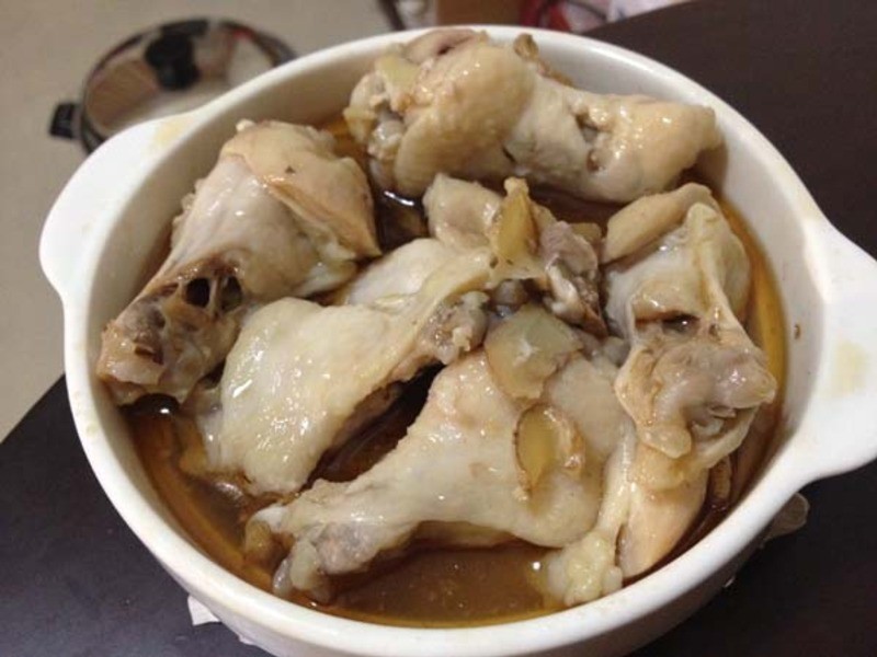 蒸麻油鸡(电锅料理)