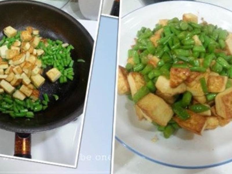 四季豆佐鸡蛋豆腐