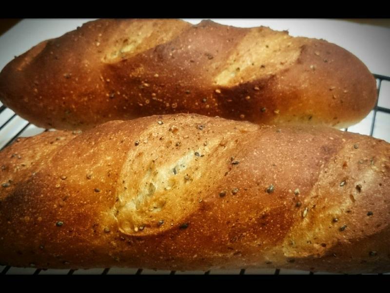 芝麻法国棍子面包（低温冷藏发酵）