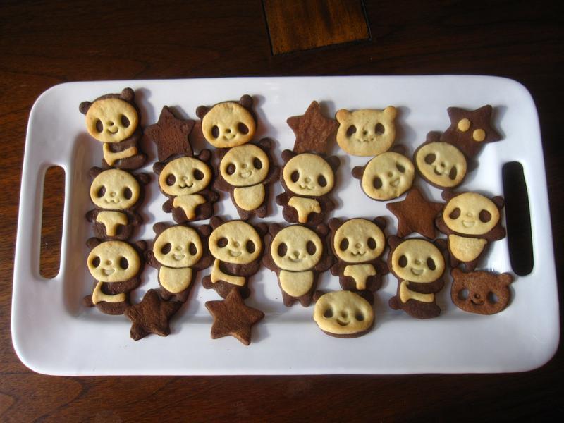 熊猫饼干(巧克力与香草口味)