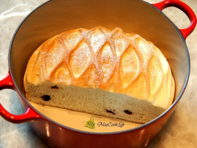 蔓越莓巨蛋面包 ~ 铸铁锅版