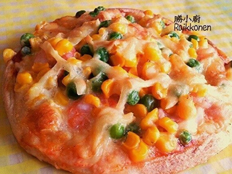 玉米综合小Pizza~[绿巨人黄金玉米钻石规格]