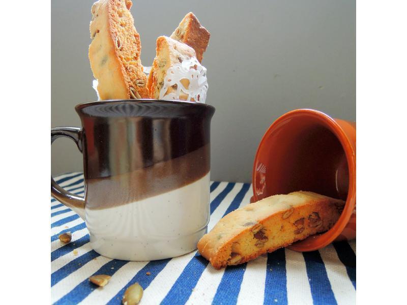 义大利代表性饼干—白咖啡南瓜籽意式脆饼