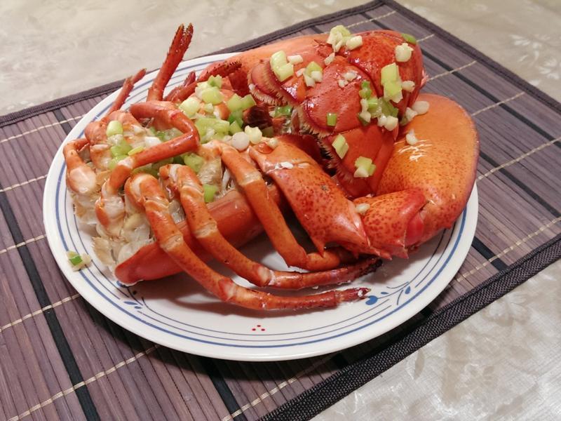 葱蒜蒸龙虾