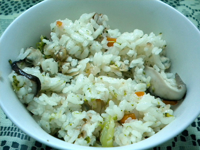 蛤蜊野菇花椰菜炊饭