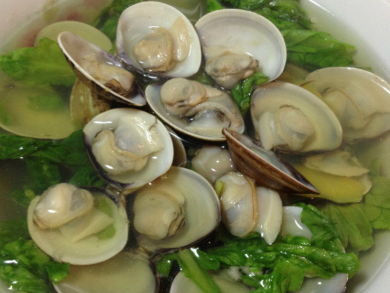 【汤品料理】蛤蜊姜丝茼莴汤