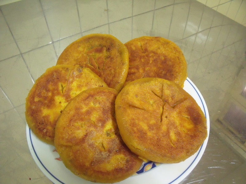 红豆南瓜煎饼