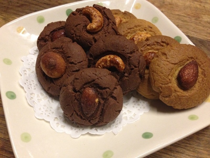 【吴双の亲子甜点】巧克力&抹茶坚果饼干