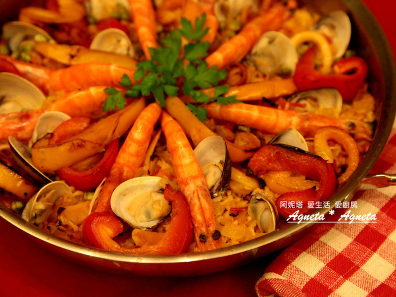 [阿妮塔♥yummy] 澎派西班牙海鲜饭。Seafood Paella。