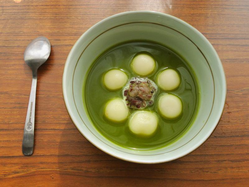 【外宿料理】抹茶红豆白玉