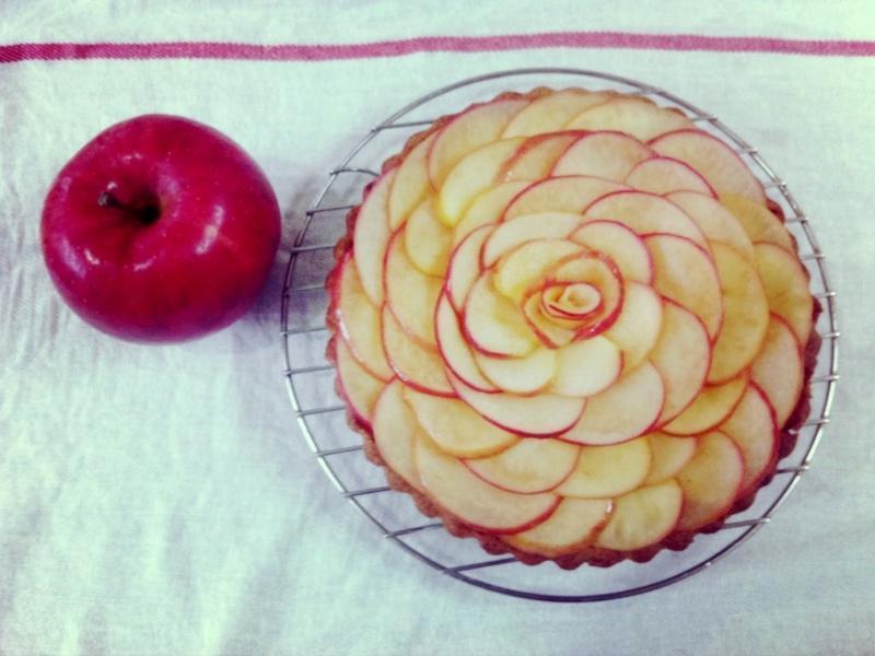【玫瑰花苹果乳酪塔】母亲节的最佳礼物