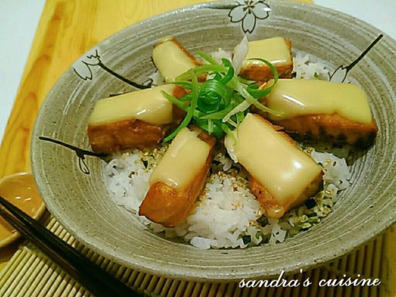 日式起司烤鲑鱼盖饭