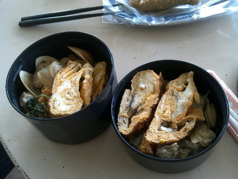 日式磨菇蛋卷&九层塔蛤仔