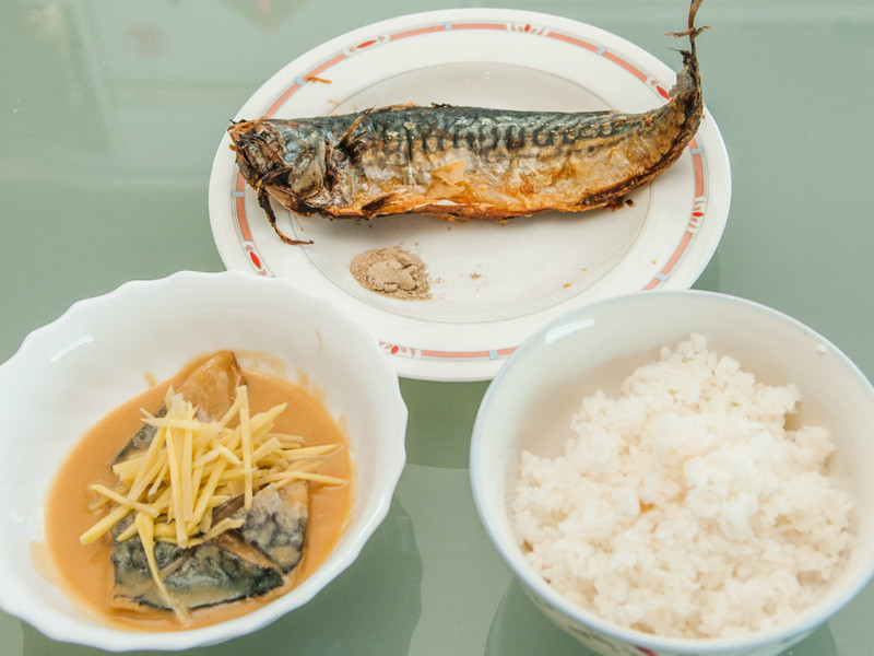 鲭鱼定食 (没有汤)