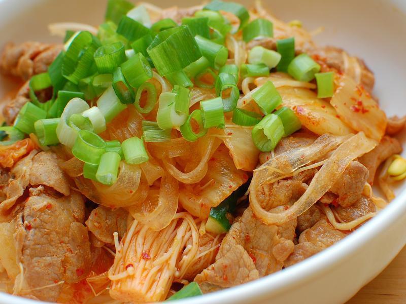 简单的美味 - 韩式泡菜猪肉宽粉