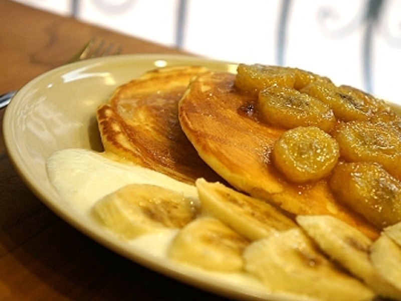 焦糖香蕉煎饼