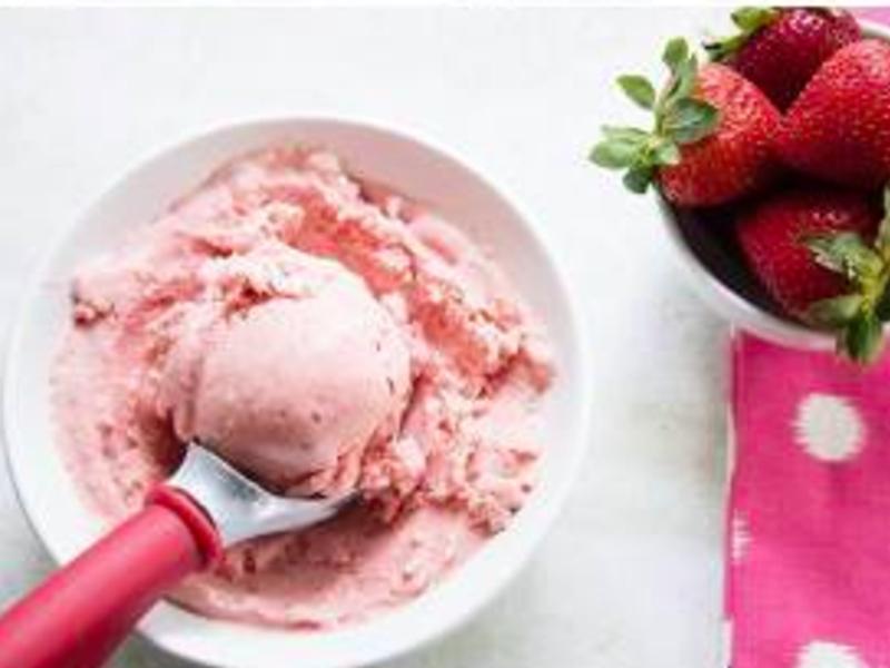 天然水果冰淇淋 健康的冰品