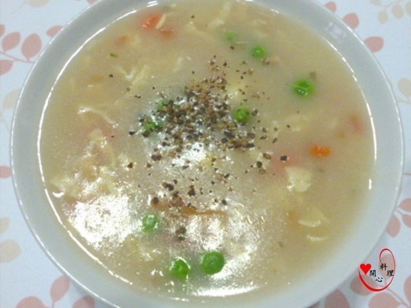 鸡蓉蔬菜浓汤