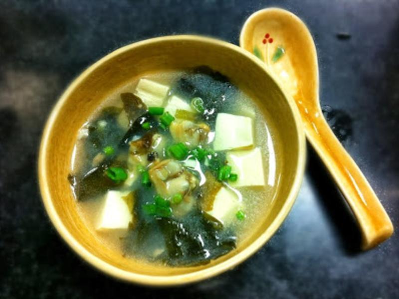 昆布蚬肉豆腐汤