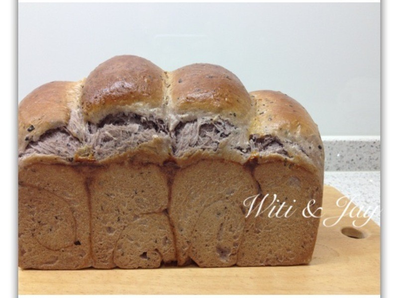 [Witi✿Kitchen](面包机-面包)紫米红豆山峰土司