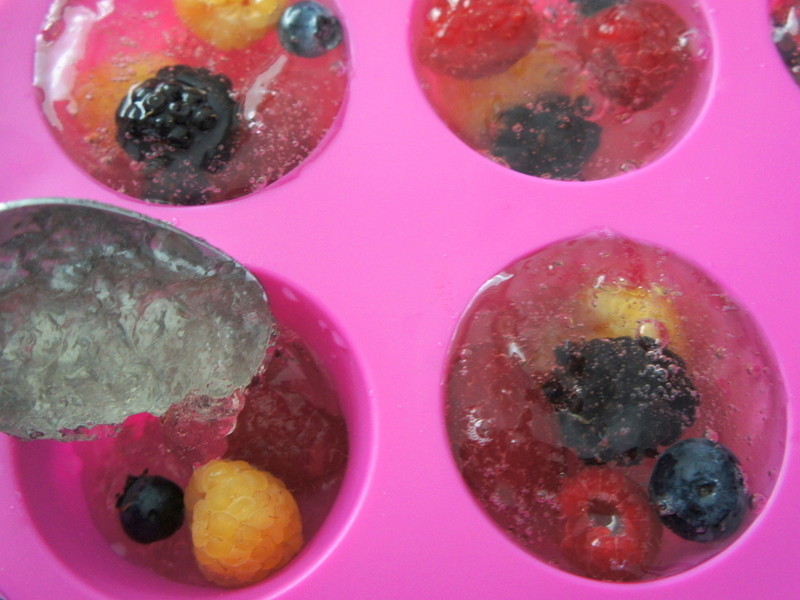 气泡酒莓果冻